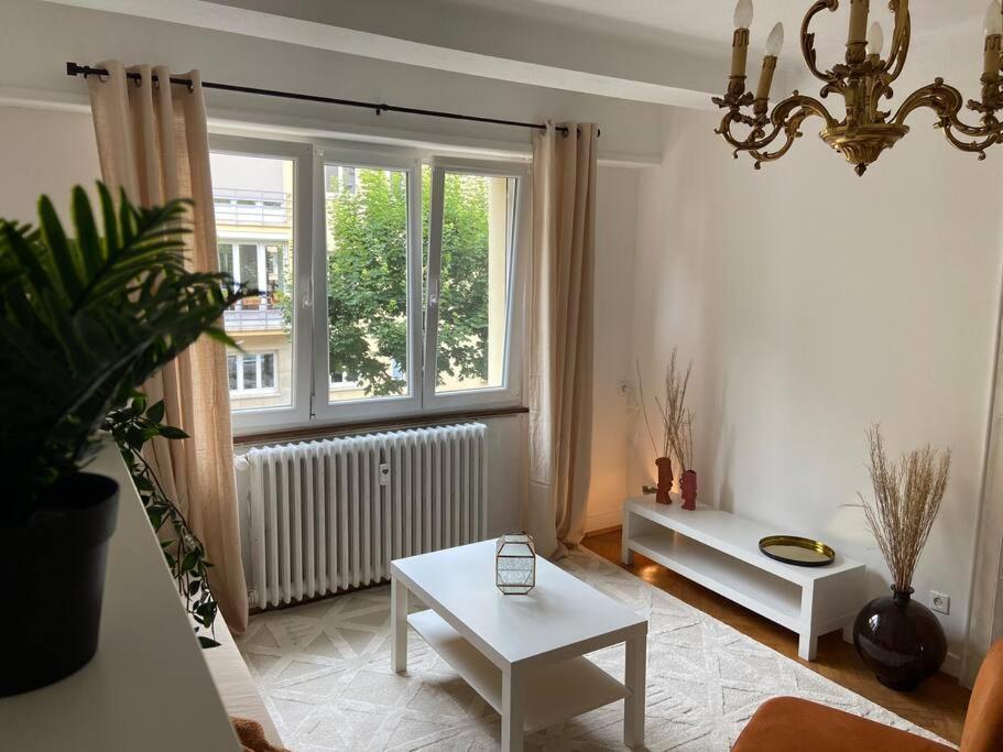 Charismatique Orangerie-10Min Parlement Eu-Wifi-Tv Apartment สตราสบูร์ก ภายนอก รูปภาพ